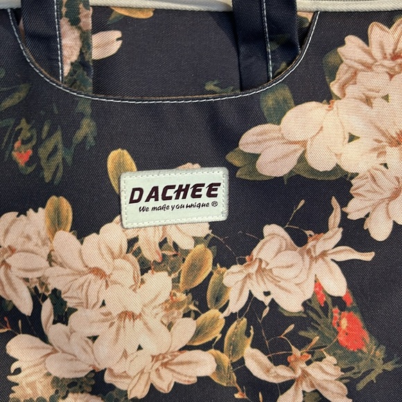 Dachee Laptop Bag Peonies with Dark Background - Picture 2 of 8